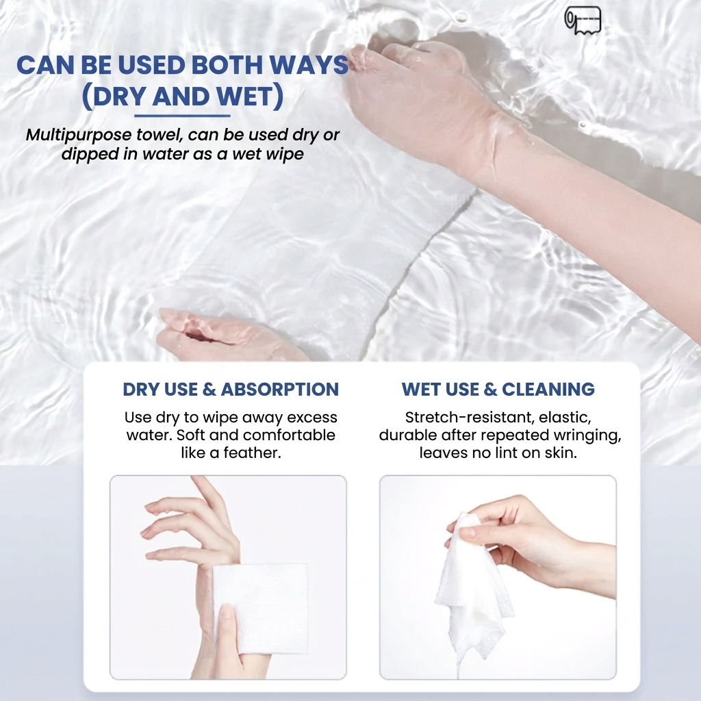 Disposable Non-Woven Facial Wipes (200 Packs)